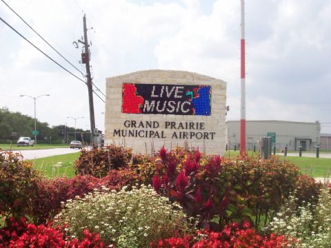 rock work on the sign