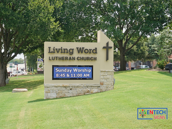 Living Word Lutheran Church LED Sign
