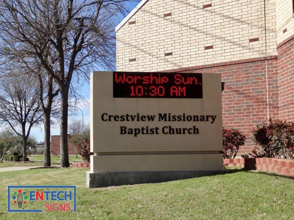 Gets the community involved by advertising worship times and event with a Church LED Sign!