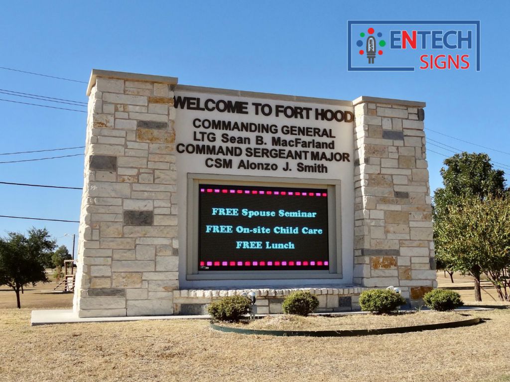 LED Signs Promote Family Events, Gatherings and Other Wellness Programs to Keep Your Soldiers Motivated!