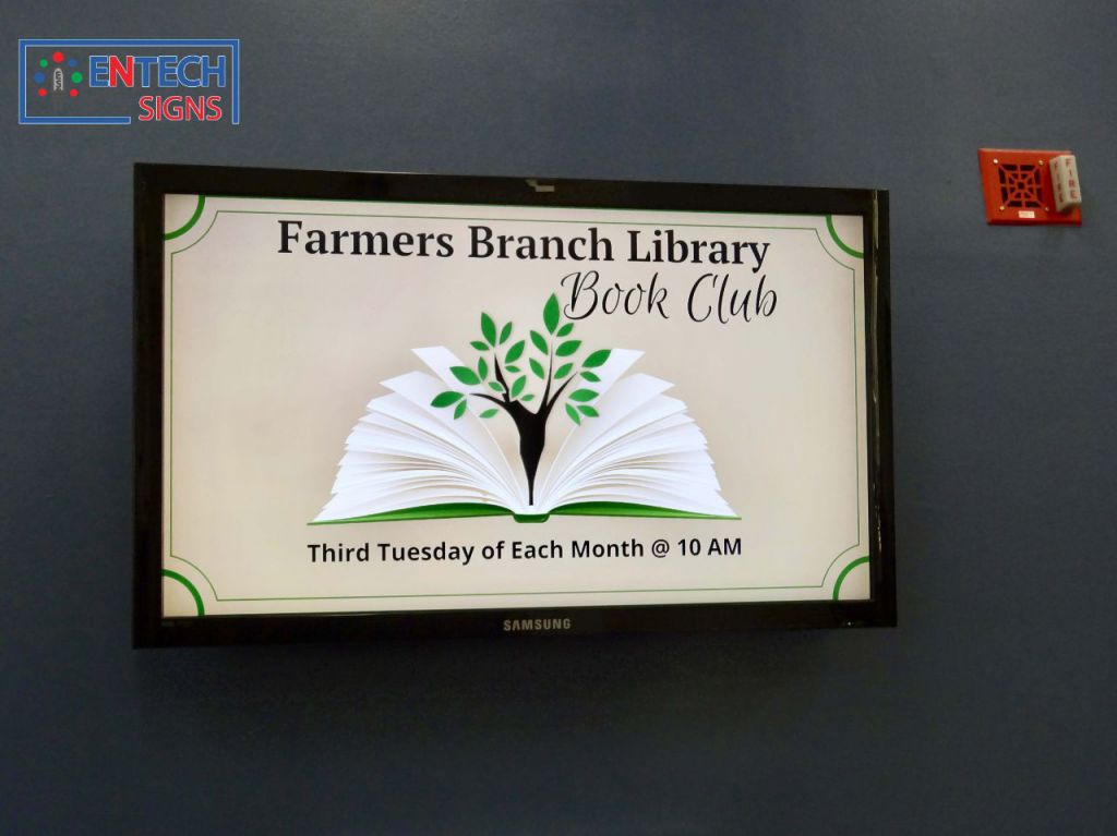 Indoor LED Signage for Libraries