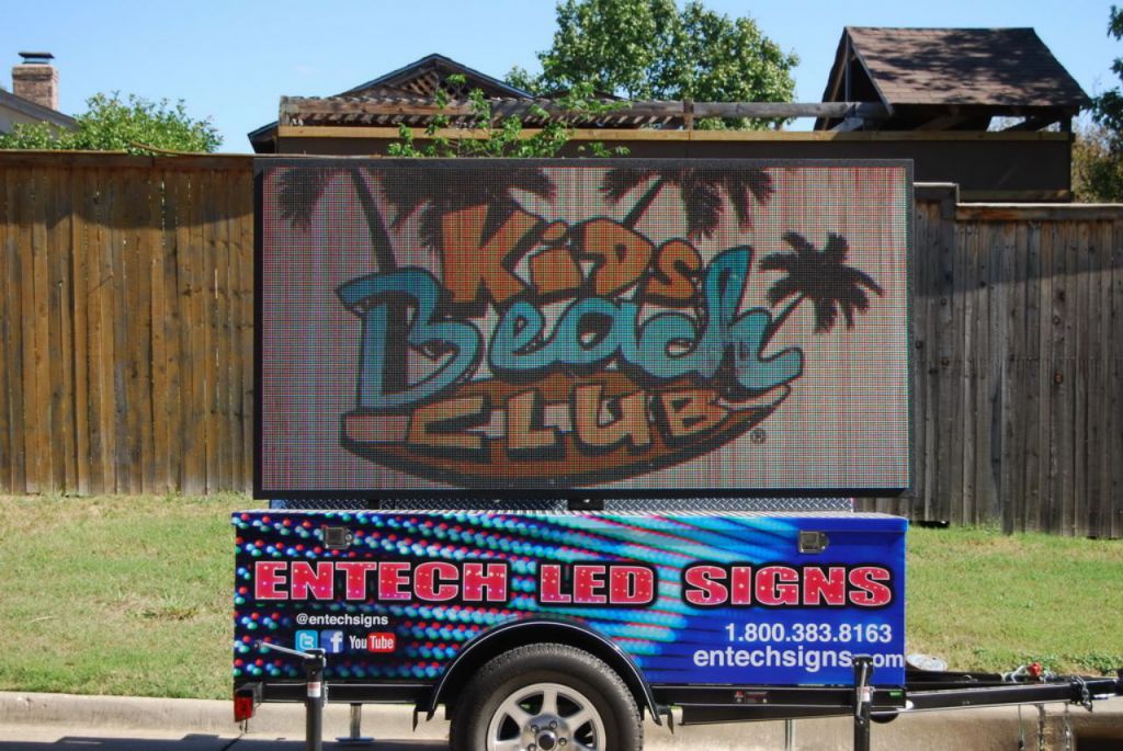 Entech Signs LED Sign Trailer